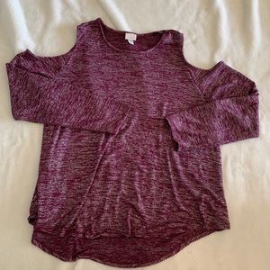 Cold shoulder shirt